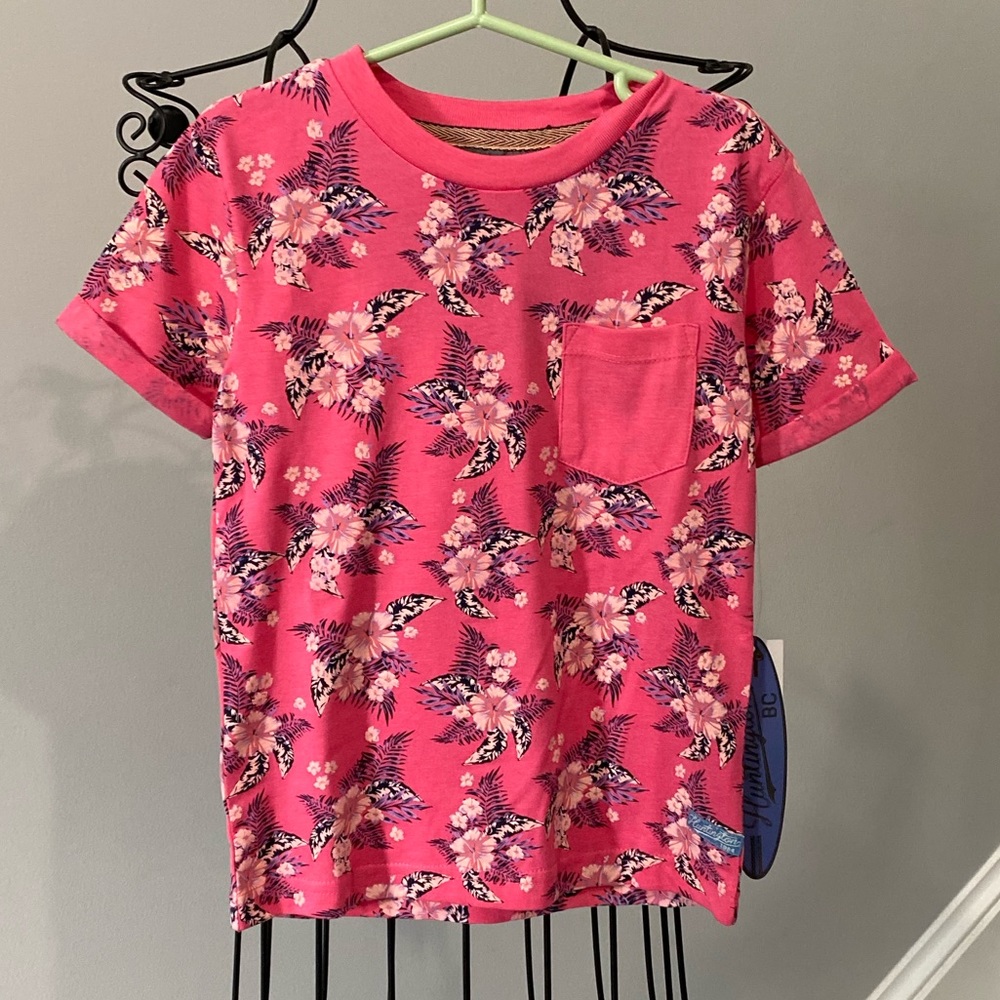 NWT Huntington BC Short Sleeve Pink Shirt Girl